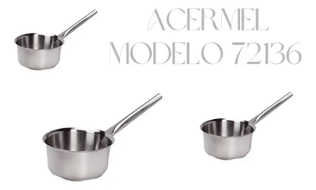 Cazo Cónico Acero Inoxidable Triple Fondo 24cm Acermel - Imagen 2