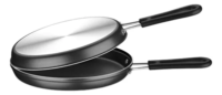 Sarten Doble 24 Cm Antiadherente Teflon Tramontina Omeletera
