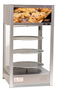 Exhibidor A Vapor Mantenedor Caliente Giratorio 463g 3bd