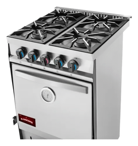 Cocina Industrial Compacta El Gauchito 55cm Gas Envasado - Imagen 2