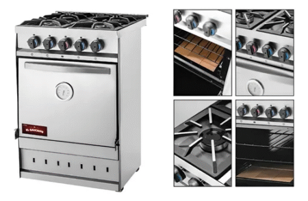 Cocina Industrial Compacta El Gauchito 55cm Gas Envasado - Imagen 4