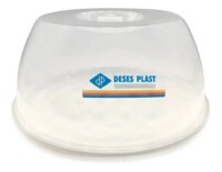 Campana Redonda Gastronómica C/plato 29 Cm Deses Plast Blanco